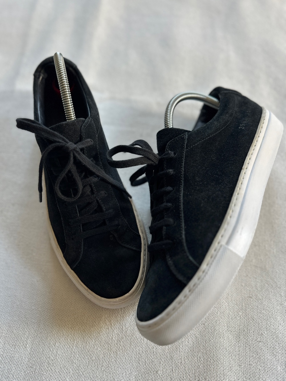 Woman by Common Projects Original Achilles Low Black Suede Sneakers | EU 36 US 6